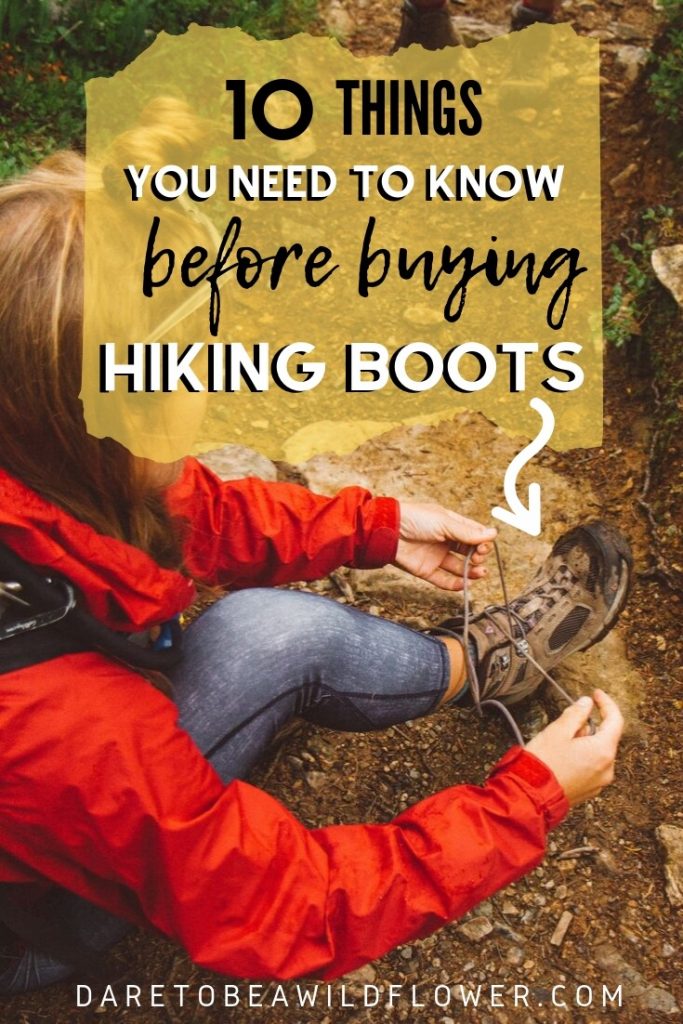 What To Look For In Hiking Boots: 10 Tips for Size, Fit & More! 7 woman lacing a hiking boot