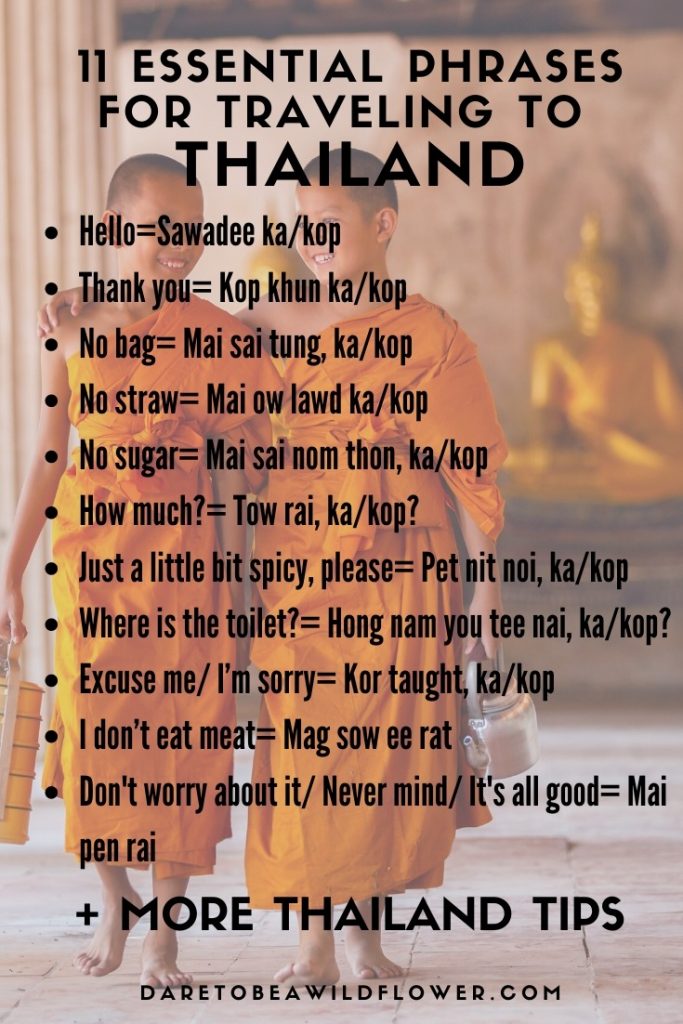 15 Things I Wish Someone Told Me Before Traveling to Thailand 12 essential thai phrases
