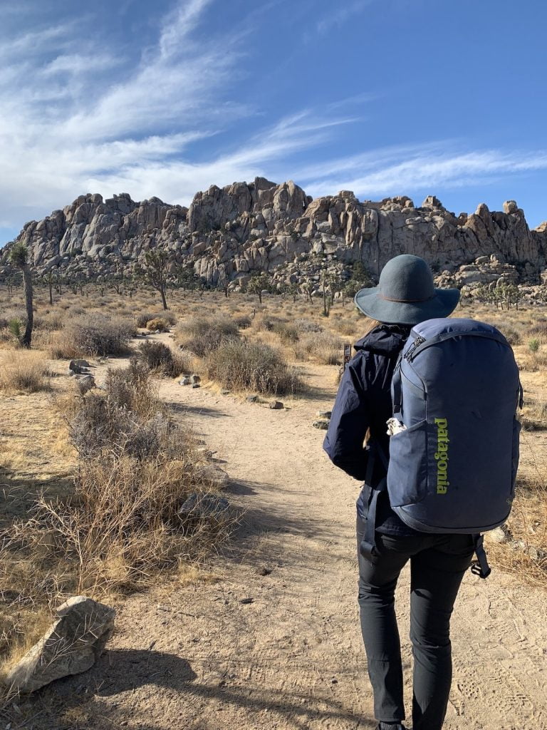 backpacking in Joshua tree