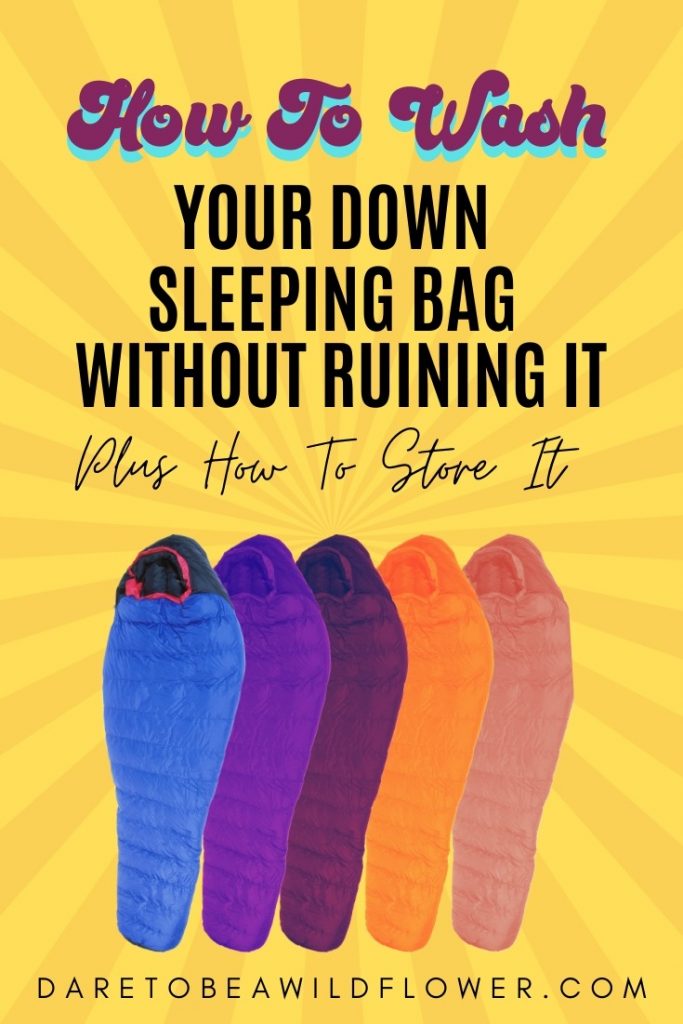 how to wash your down sleeping bag without ruining it | things hikers can do at home
