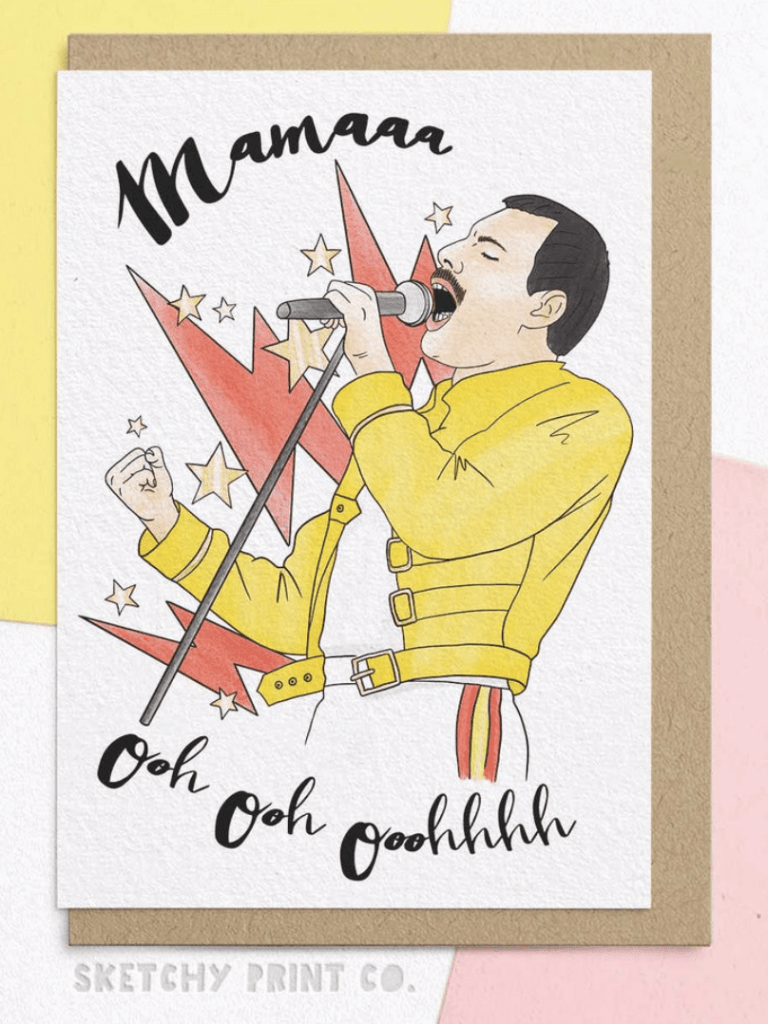 Eco Friendly Gift Ideas for Mother's Day | Queen Mother's Day Card Freddie Mercury Singing