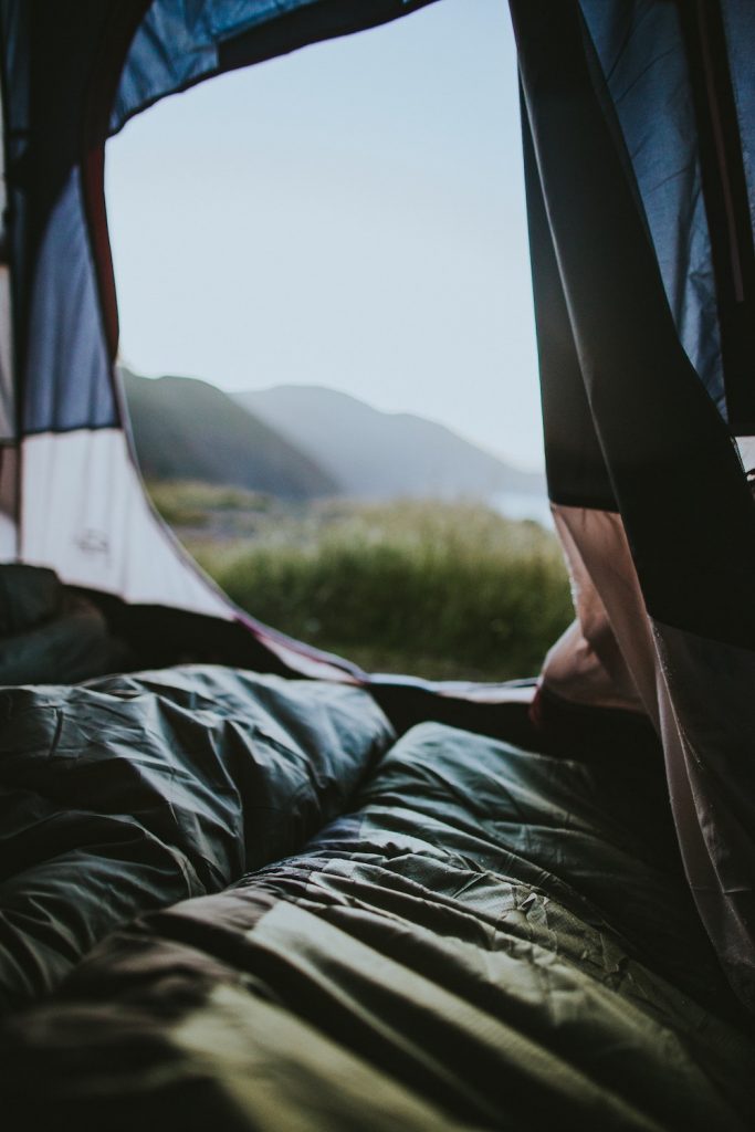 How To Put Up a Backpacking Tent By Yourself: 8 Easy Steps 7 setting up a backpacking tent and sleeping bags